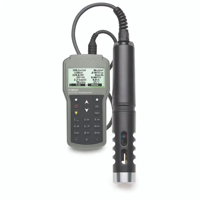  HI98194 Multiparameter pH/EC/TDS/Salinity/DO/Pressure/ Temperature Waterproof Meter